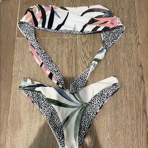 SHEIN bathing suit (irreversible and bandeau top)